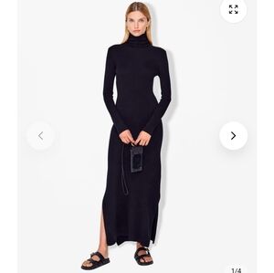 NWT Magali Pascal Beatrix Ribbed Knit sweater midi maxi long sleeve dress slits